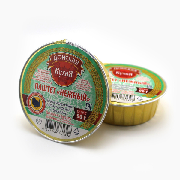 Паштет ДОНСКАЯ КУХНЯ  из индейки 90 гр